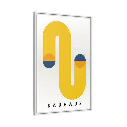 Bauhaus-Inspired Framed Matte Canvas Art - Modern Wall Decor