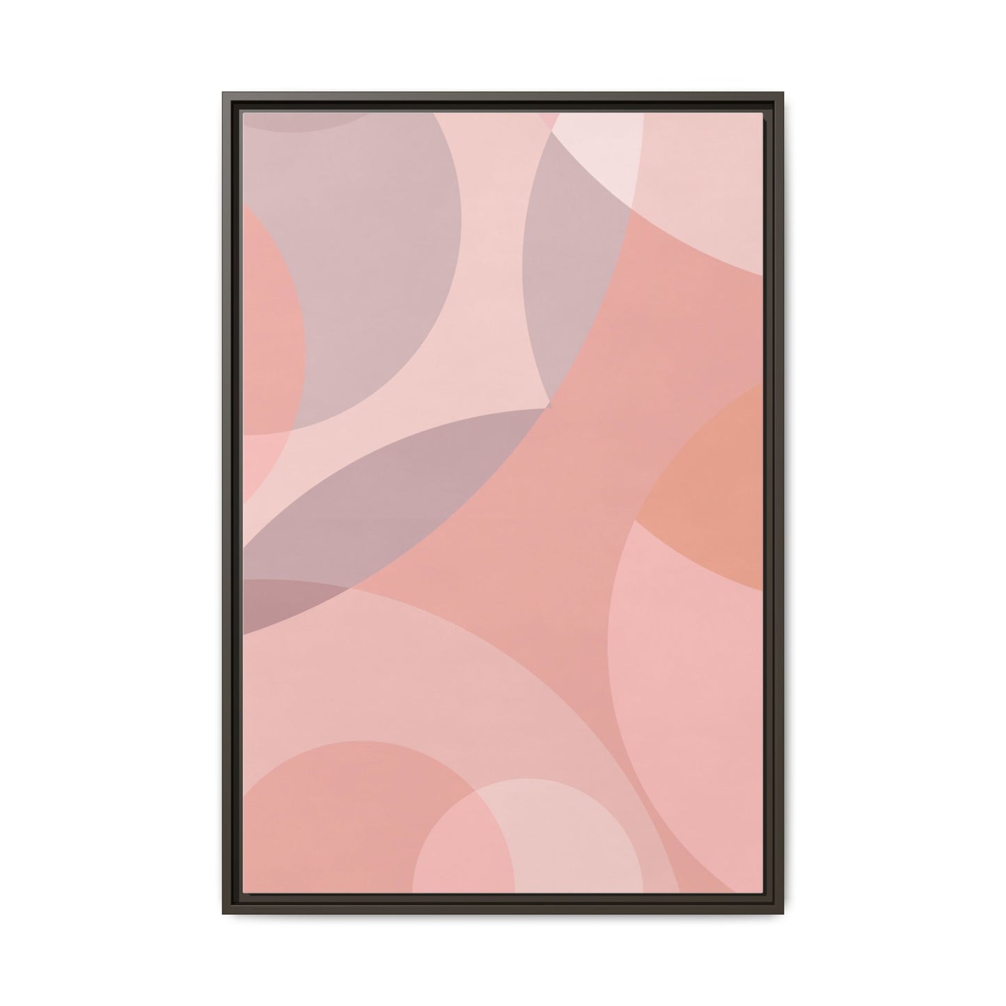 Modern Abstract Canvas Art Print - Multi-color Framed Decor