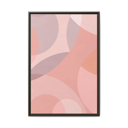 Modern Abstract Canvas Art Print - Multi-color Framed Decor