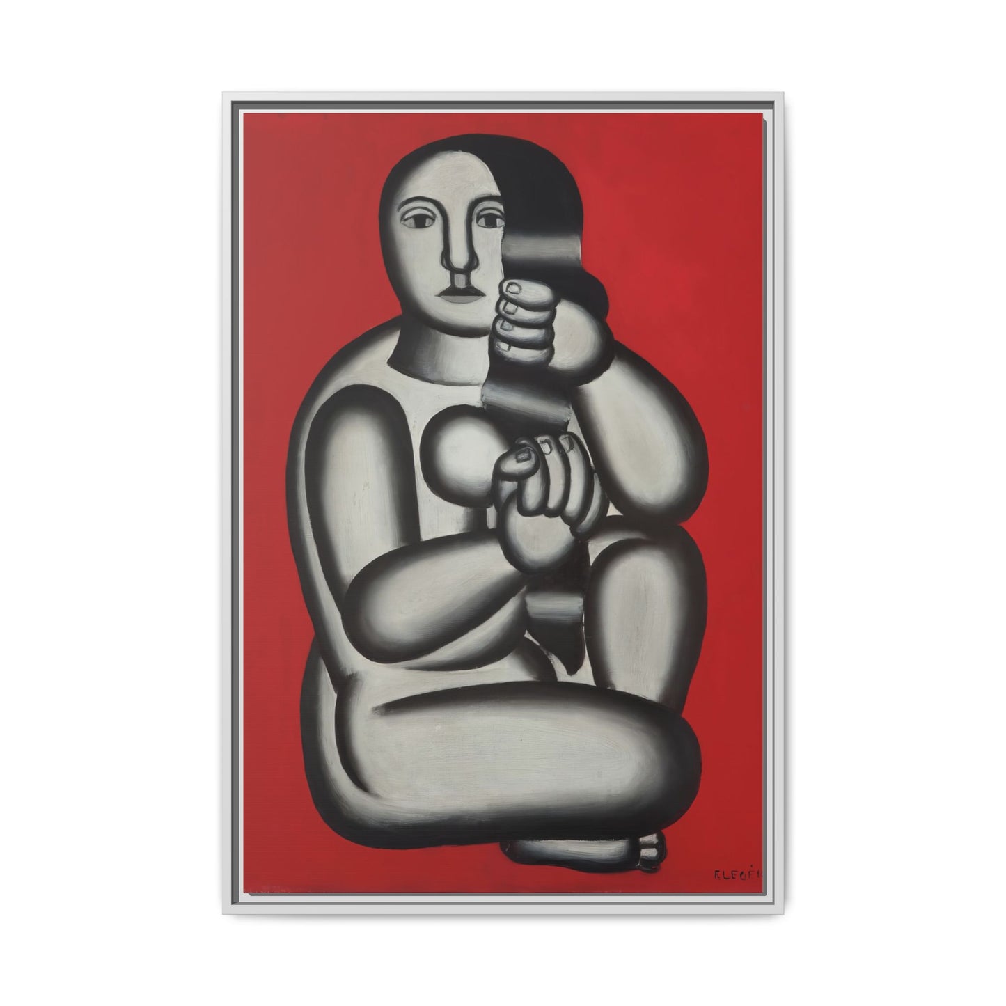 Modern Art Framed Canvas Print, Abstract Art Wall Decor, Minimalist Home Decoration, Unique Gift for Art Lovers, Pop Art Styling