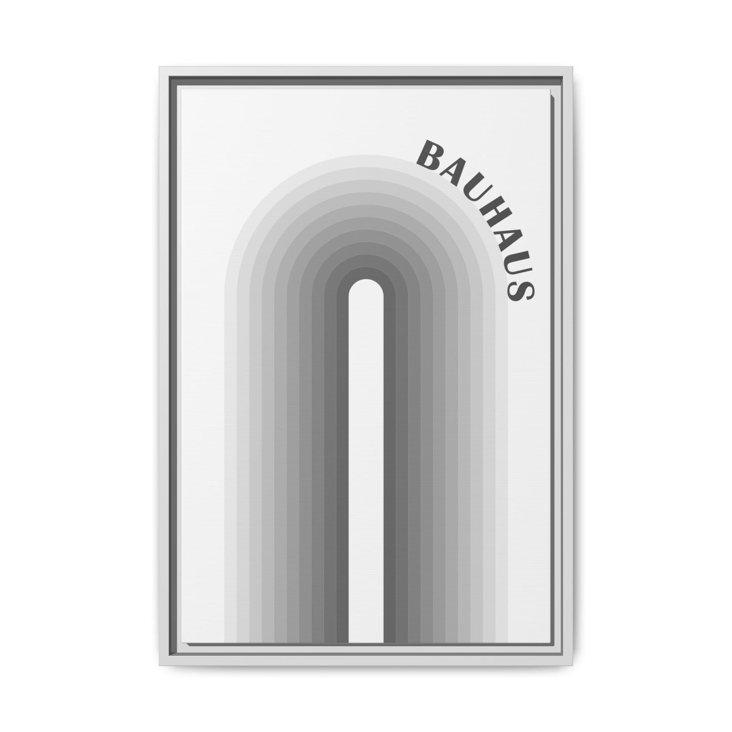 Bauhaus Framed Matte Canvas Art - Modern Geometric Wall Decor