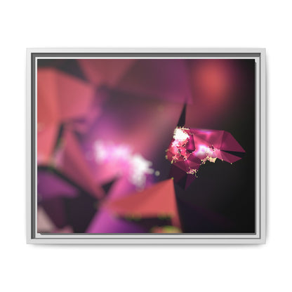 Framed Matte Canvas Abstract Art Print - Multi-Color Décor