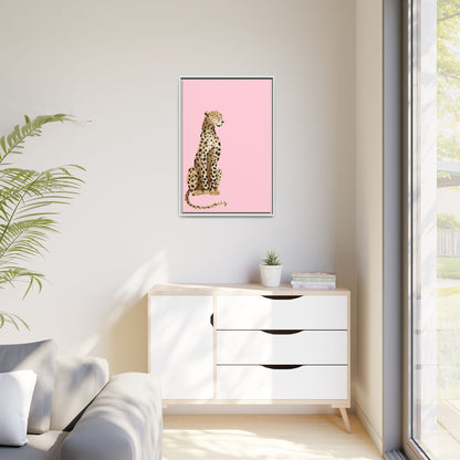 Leopard Art Print - Stylish Framed Canvas for Modern Decor