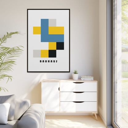 Bauhaus Art Canvas Print - Framed Modern Wall Decor