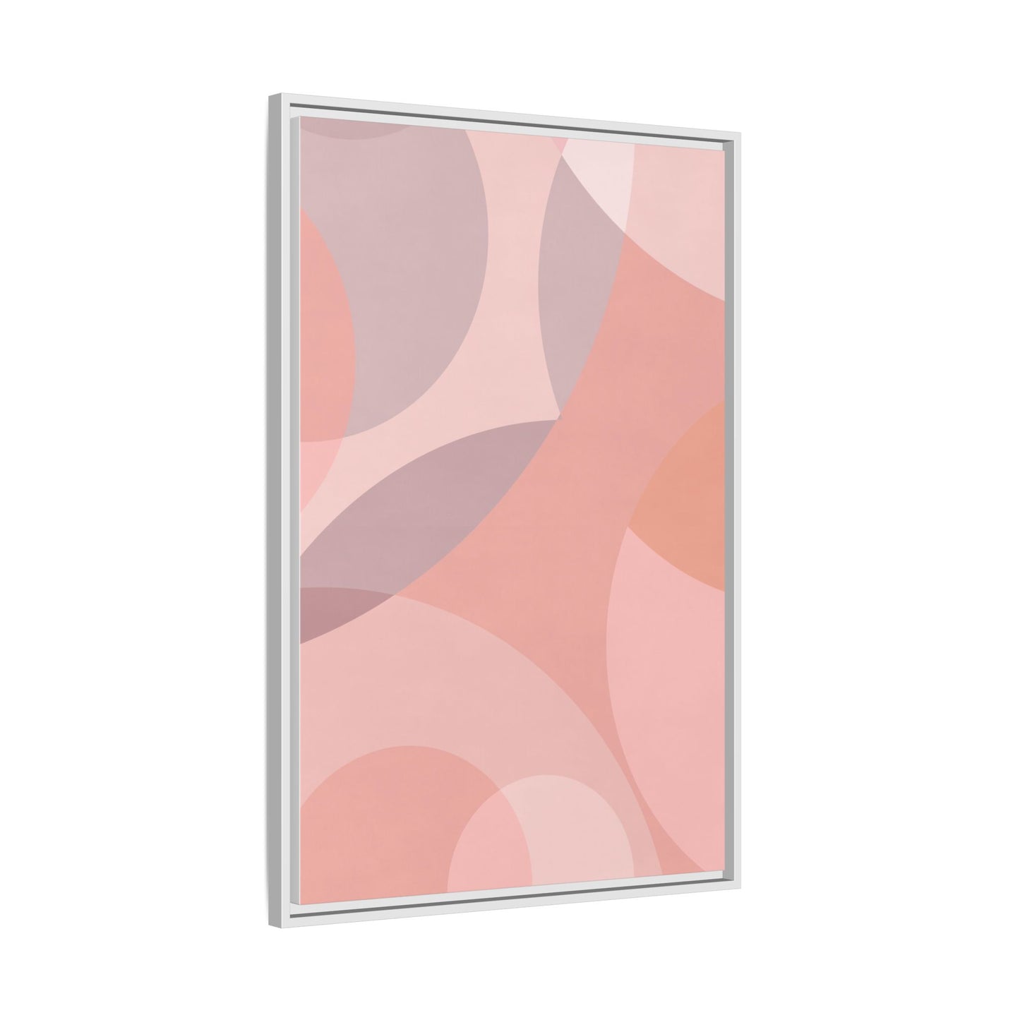 Modern Abstract Canvas Art Print - Multi-color Framed Decor