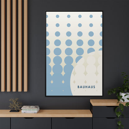 Bauhaus Abstract Framed Matte Canvas Wall Art - Modern Home Decor