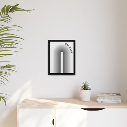 Bauhaus Framed Matte Canvas Art - Modern Geometric Wall Decor