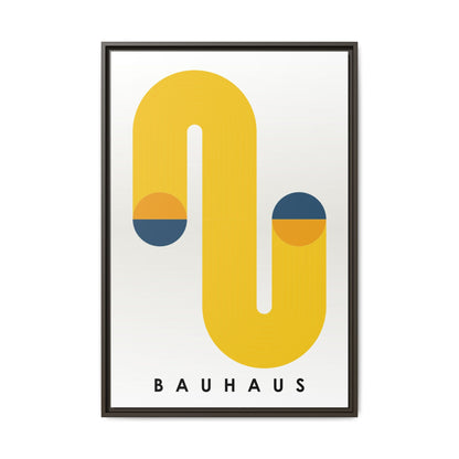 Bauhaus-Inspired Framed Matte Canvas Art - Modern Wall Decor