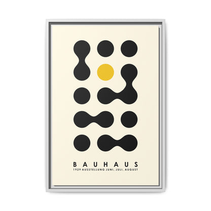 Bauhaus Inspired Framed Canvas Art - Modern Wall Decor
