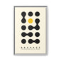 Bauhaus Inspired Framed Canvas Art - Modern Wall Decor