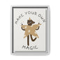 Magic-Inspiring Framed Canvas Art | Home Decor, Wall Art, Inspirational Gift, Bear Decor, Kids Room Artwork