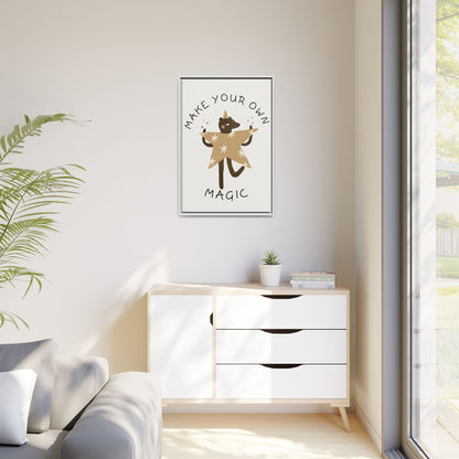 Magic-Inspiring Framed Canvas Art | Home Decor, Wall Art, Inspirational Gift, Bear Decor, Kids Room Artwork