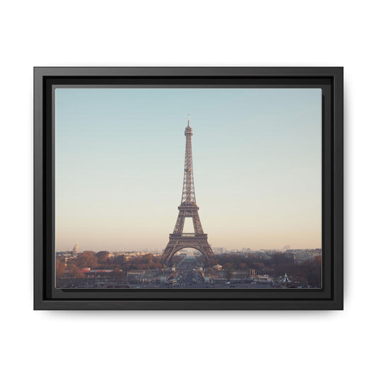 Eiffel Tower Matte Canvas Print - Framed Art for Paris Lovers