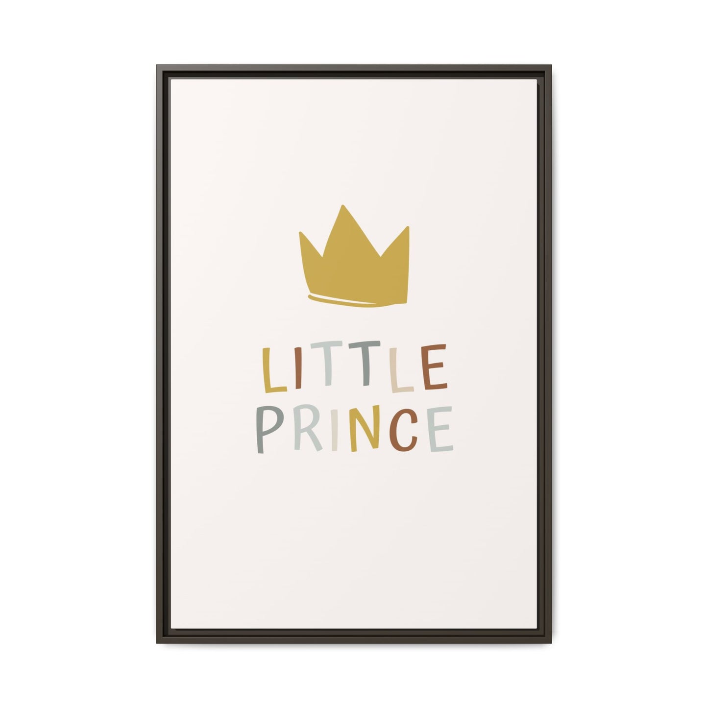 Framed Canvas Art Print, Little Prince Wall Decor, Kids Room Decoration, Nursery Art, Gift for Baby Shower, Toddler Room Aesthetic
