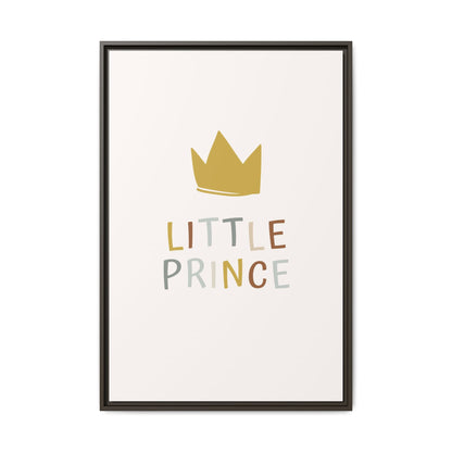 Framed Canvas Art Print, Little Prince Wall Decor, Kids Room Decoration, Nursery Art, Gift for Baby Shower, Toddler Room Aesthetic