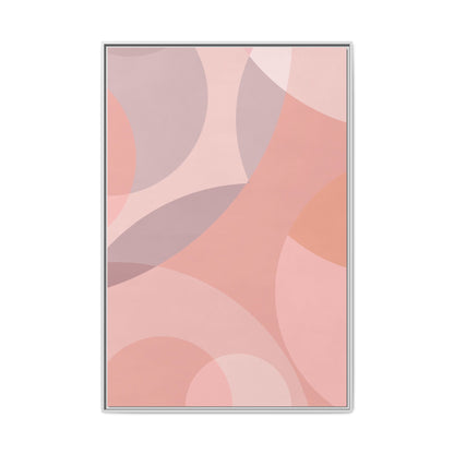 Modern Abstract Canvas Art Print - Multi-color Framed Decor