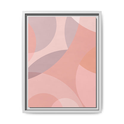 Modern Abstract Canvas Art Print - Multi-color Framed Decor