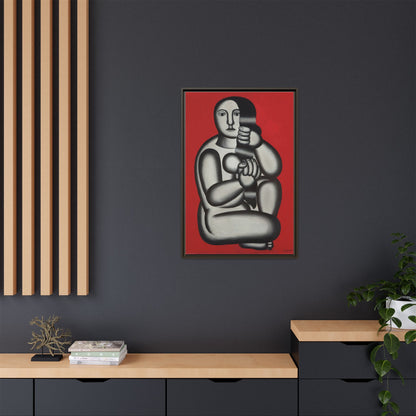 Modern Art Framed Canvas Print, Abstract Art Wall Decor, Minimalist Home Decoration, Unique Gift for Art Lovers, Pop Art Styling