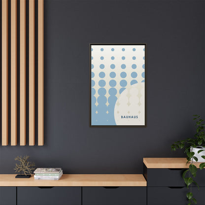Bauhaus Abstract Framed Matte Canvas Wall Art - Modern Home Decor