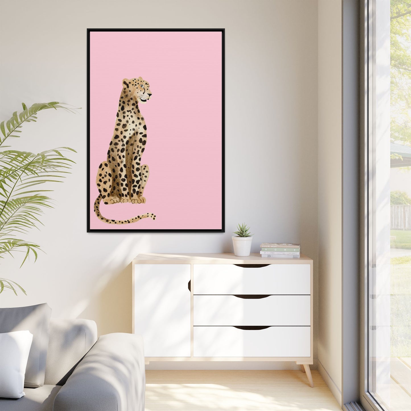 Leopard Art Print - Stylish Framed Canvas for Modern Decor