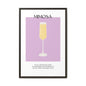 Mimosa Recipe Canvas Wall Art, Framed Home Decor, Kitchen Wall Art, Brunch Decoration, Gift for Foodies, Modern Art Print