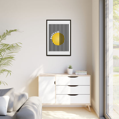 Bauhaus Art Canvas Framed Print - Modern Multi-color Wall Decor