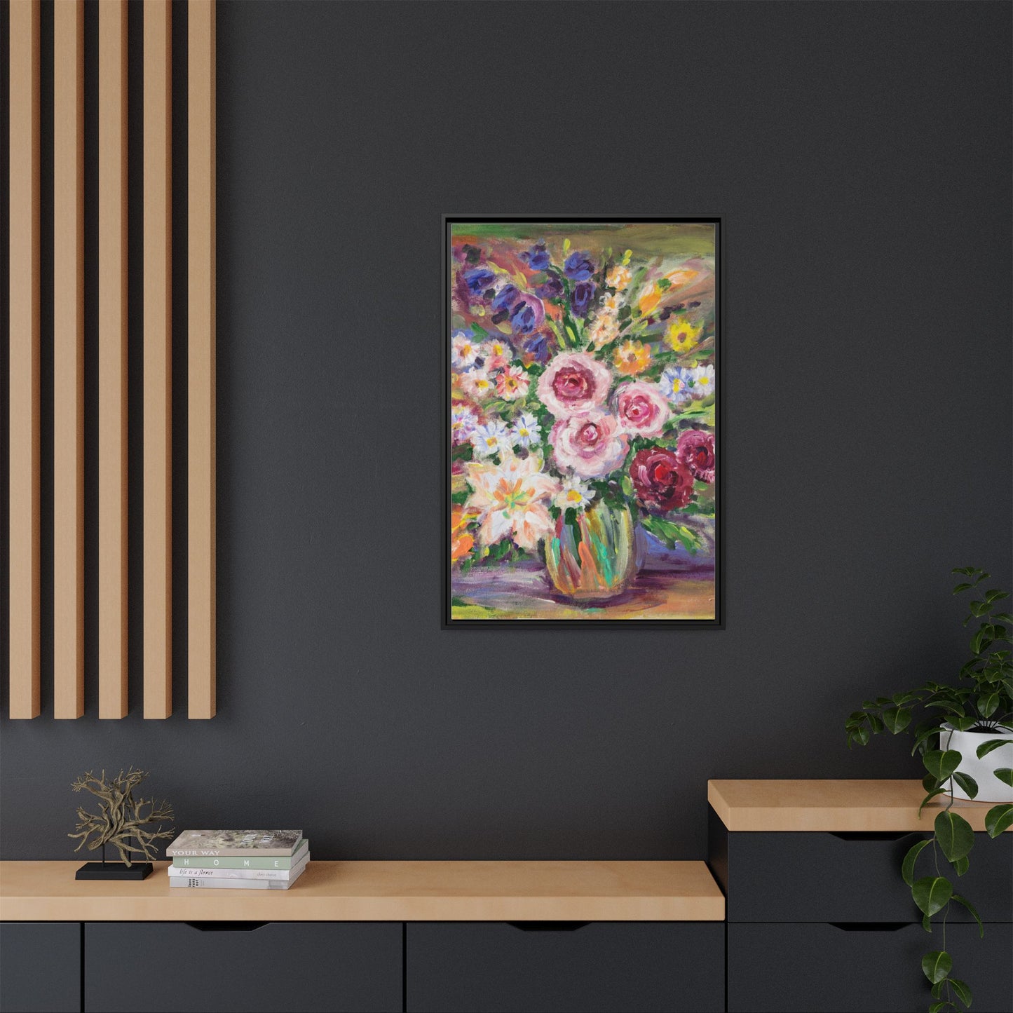 Matte Canvas, Framed (Multi-color)