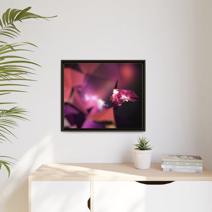 Framed Matte Canvas Abstract Art Print - Multi-Color Décor