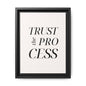 Inspirational Framed Canvas Wall Art - 'Trust the Process'