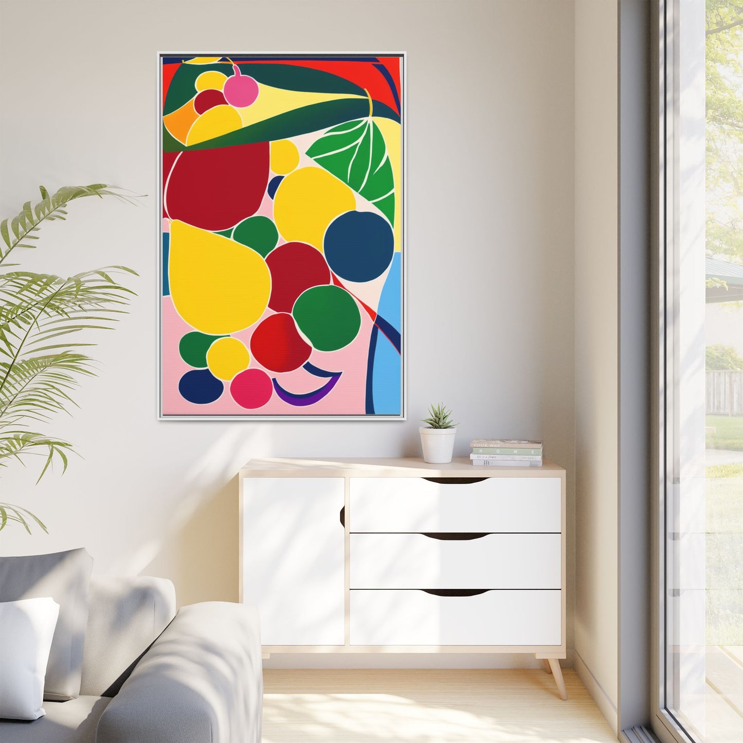 Matte Canvas, Framed (Multi-color)