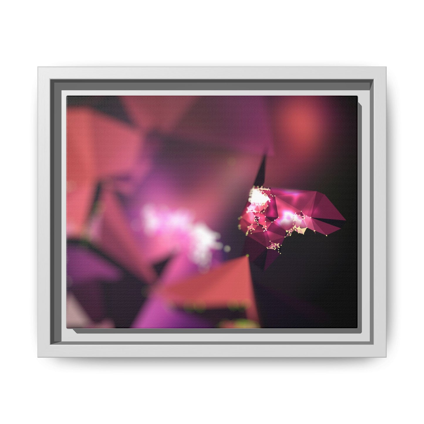 Framed Matte Canvas Abstract Art Print - Multi-Color Décor