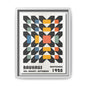 Bauhaus-Inspired Framed Canvas Art - Retro Multi-Color Wall Decor