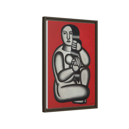 Modern Art Framed Canvas Print, Abstract Art Wall Decor, Minimalist Home Decoration, Unique Gift for Art Lovers, Pop Art Styling