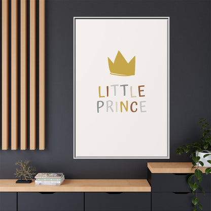 Framed Canvas Art Print, Little Prince Wall Decor, Kids Room Decoration, Nursery Art, Gift for Baby Shower, Toddler Room Aesthetic