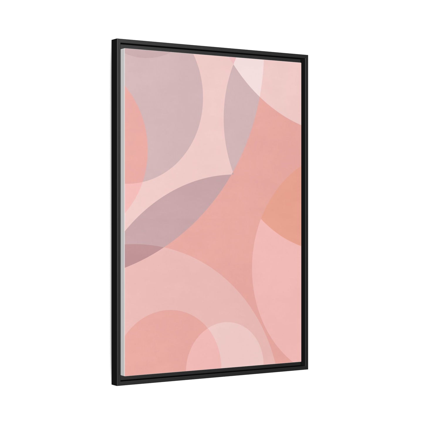 Modern Abstract Canvas Art Print - Multi-color Framed Decor