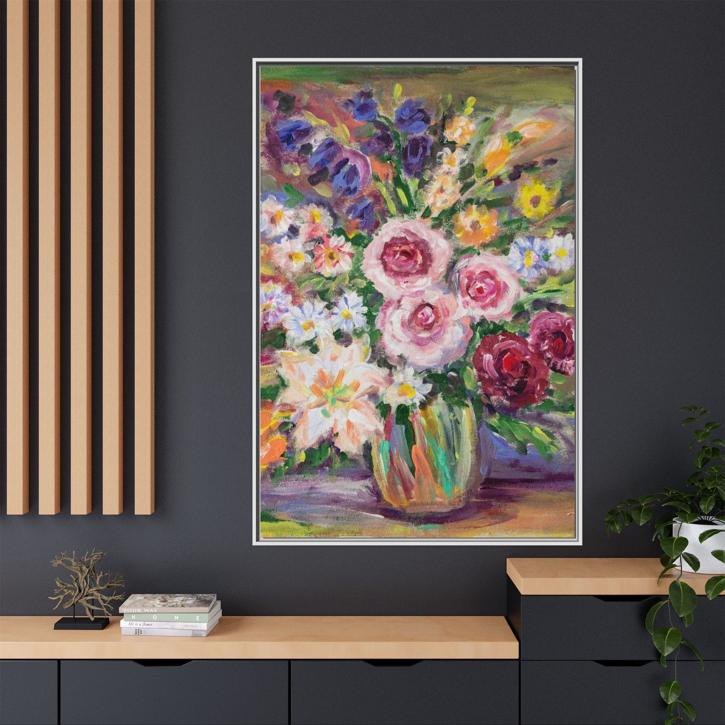 Matte Canvas, Framed (Multi-color)