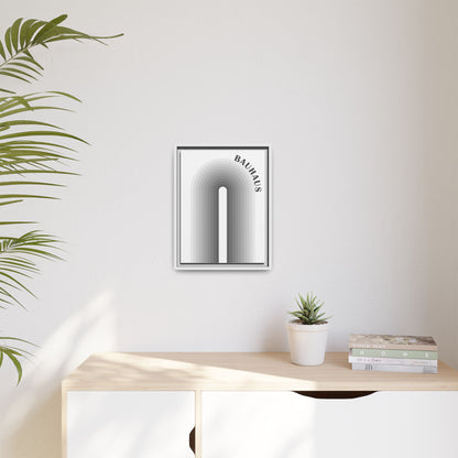 Bauhaus Framed Matte Canvas Art - Modern Geometric Wall Decor
