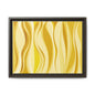 Modern Abstract Framed Art Print, Yellow Wave Canvas, Home Décor, Wall Art, Minimalist Design, Gift for Her, Art for Living Room