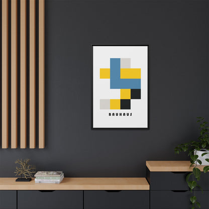 Bauhaus Art Canvas Print - Framed Modern Wall Decor