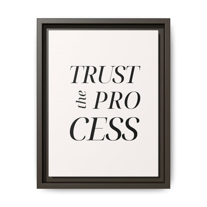 Inspirational Framed Canvas Wall Art - 'Trust the Process'