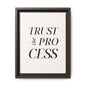 Inspirational Framed Canvas Wall Art - 'Trust the Process'