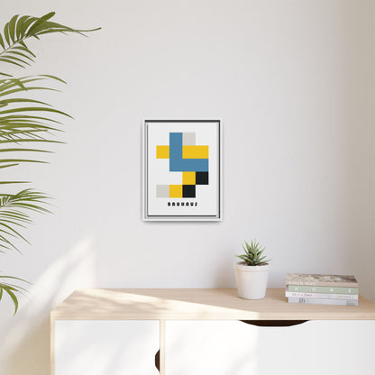 Bauhaus Art Canvas Print - Framed Modern Wall Decor