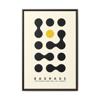 Bauhaus Inspired Framed Canvas Art - Modern Wall Decor