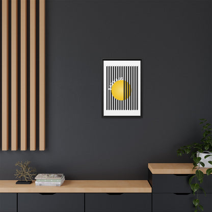Bauhaus Art Canvas Framed Print - Modern Multi-color Wall Decor