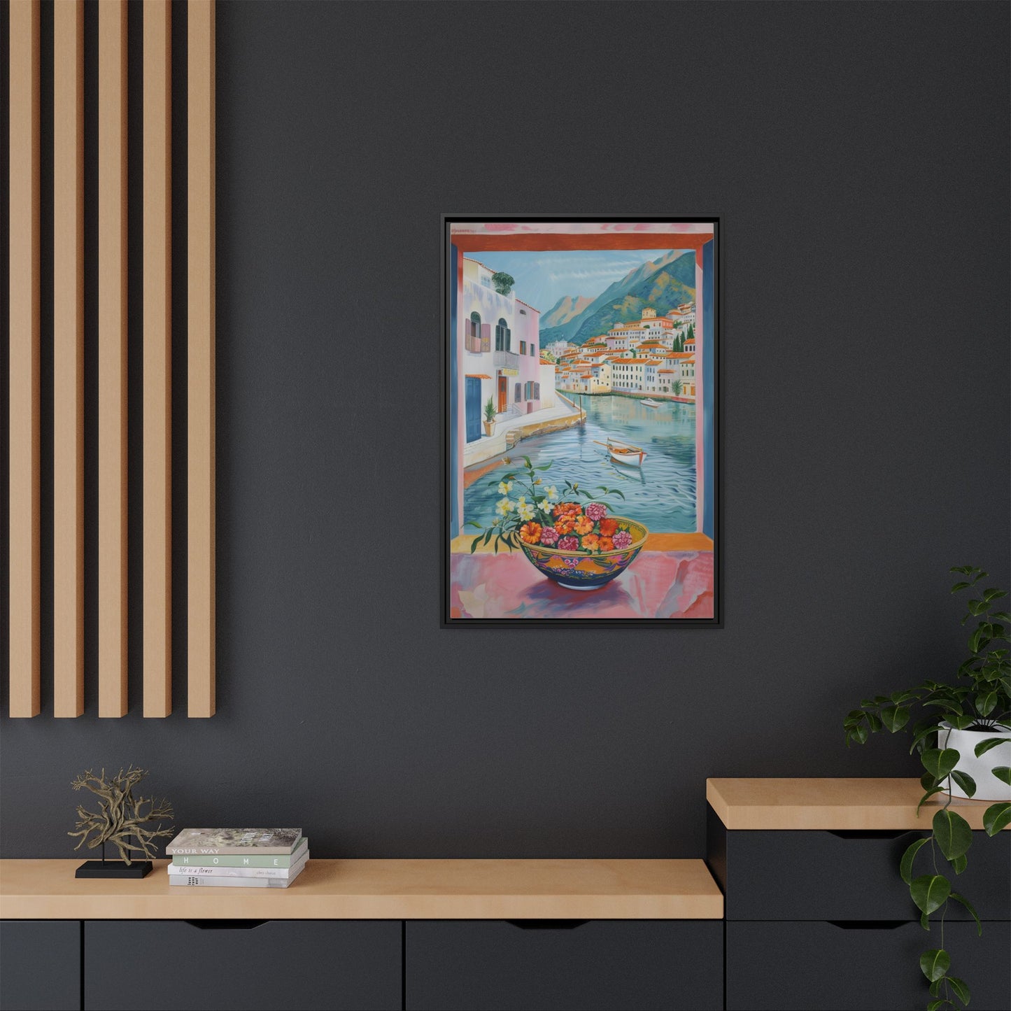 Matte Canvas, Framed (Multi-color)