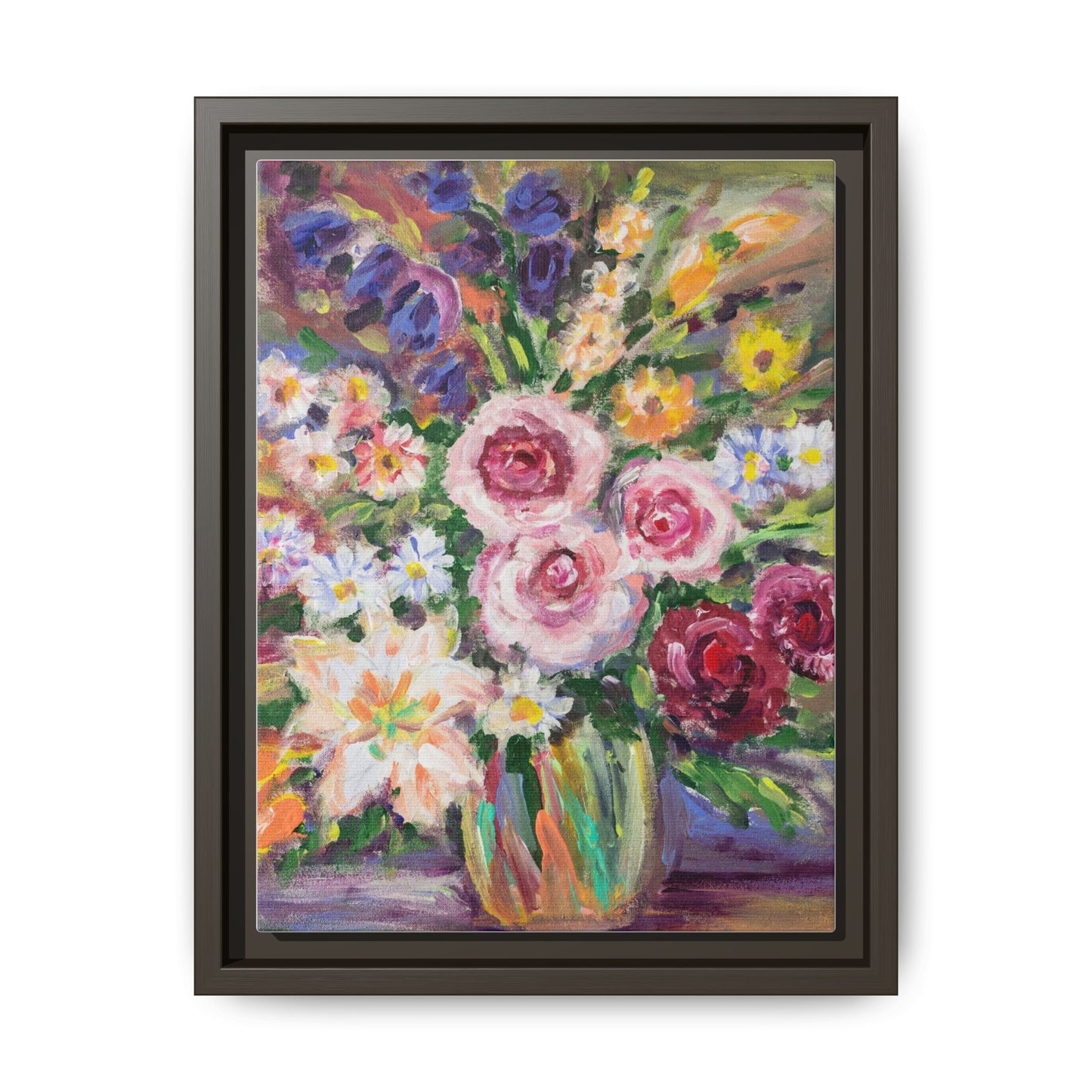 Matte Canvas, Framed (Multi-color)