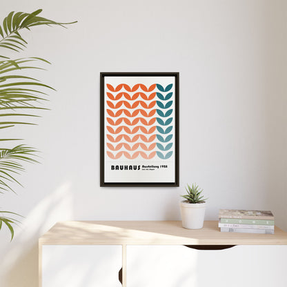 Bauhaus Art Print - Framed Matte Canvas Wall Decor