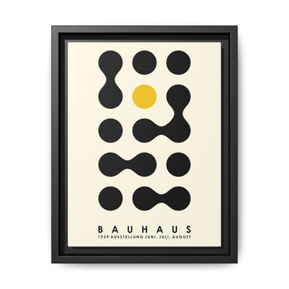 Bauhaus Inspired Framed Canvas Art - Modern Wall Decor