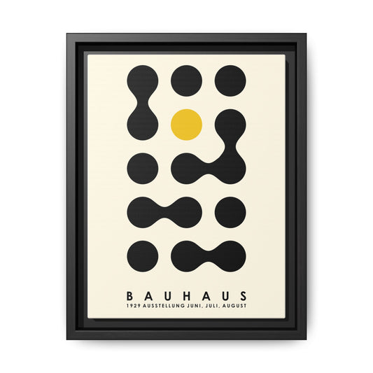 Bauhaus Inspired Framed Canvas Art - Modern Wall Decor