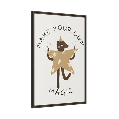 Magic-Inspiring Framed Canvas Art | Home Decor, Wall Art, Inspirational Gift, Bear Decor, Kids Room Artwork